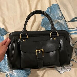 Black Leather Shoulder Bag